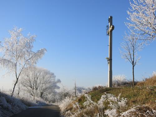 Zimní obrázky obce Cehnice a Dunovice.